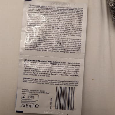 Cien Pure Cleansing Mask with zinc and white clay