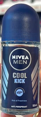Nivea for Men Cool Kick Anti-Transpirant Deodorant ROLL-ON, 50 ML