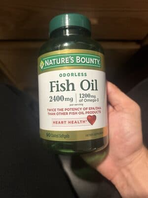 Odorless Fish Oil 2400mg 1200mg Of Omega-3