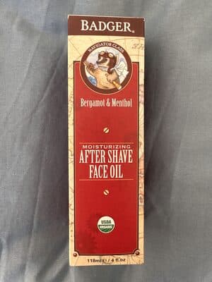 After shave face oil