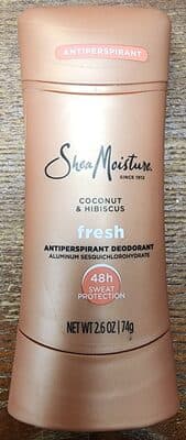 Coconut and hibiscus antiperspirant deoderant