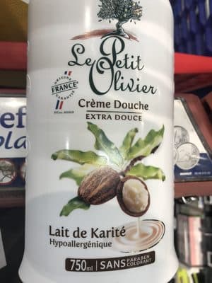 Crème douche au lait de karité
