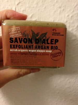 savon alep exfoliant argan bio