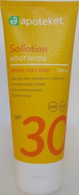 Sollotion högt skydd SPF 30