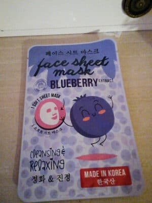face sheet mask blueberry