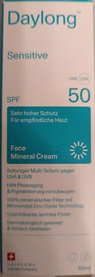 Daylong Sensitive Face Mineral Cream SPF 50