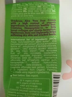 Foot cream Aloe Vera